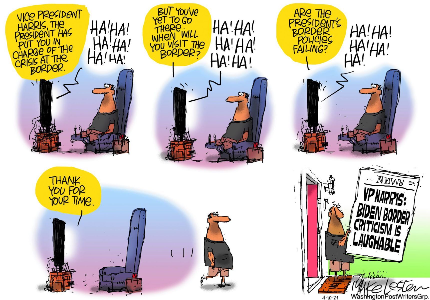 Mike Lester cartoon